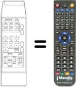 Replacement remote control DYNASAT DSR 3000
