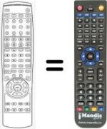 Télécommande équivalente HVS54083