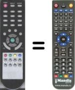 Télécommande équivalente HVS54764