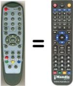 Télécommande équivalente HVS53333