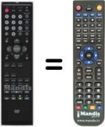 Télécommande équivalente Orion HVS57662