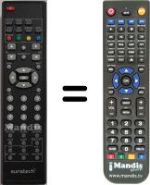 Telecomando equivalente Sunstech HVS57386