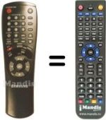 Replacement remote control 00017 G