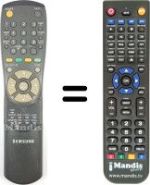 Télécommande équivalente Samsung CW 28C7VH
