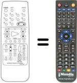 Télécommande équivalente Sinudyne SV 9084