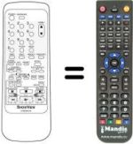 Télécommande équivalente 07660AN140