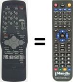 Télécommande équivalente Sinudyne SV 12904
