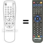 Télécommande équivalente 10104 N