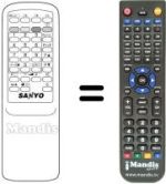 Télécommande équivalente 1AV0U10B09101