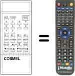 Replacement remote control Cosmel CTV 141