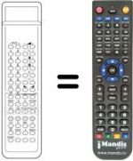Replacement remote control Multitech KT 8875