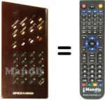 Télécommande équivalente 33 T 2