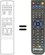 Replacement remote control Samsung CX 6833ZN