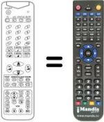 Télécommande équivalente 3F14-00050-040
