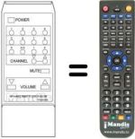 Télécommande équivalente 596618-6
