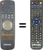 Télécommande équivalente Samsung SV-35 XK