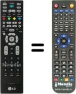 Replacement remote control LG 42 PC 1R