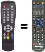 Replacement remote control DIGIQUEST FYP10 EASY SCART