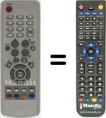 Gleichwertige Fernbedienung Samsung SYNCMASTER 941 MP