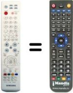 Replacement remote control Samsung LE 40R81W