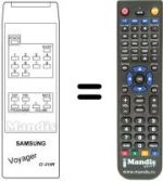 Replacement remote control CI-210 R