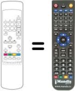 Télécommande équivalente Toshiba 28 N 04 D