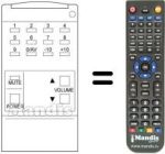 Replacement remote control Ctc CTV 166