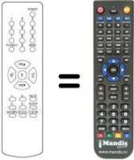 Telecomando equivalente Daewoo DTC 2072