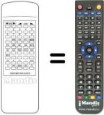 Replacement remote control Manesth TV 70 N