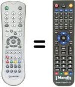 Gleichwertige Fernbedienung Sagem DVR 6280 GL-T