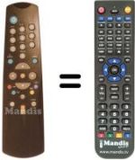 Gleichwertige Fernbedienung DVB 710 C.I
