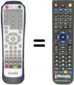 Replacement remote control MUSTEK LT-32G-A