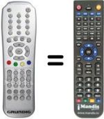 Replacement remote control Grundig GULENAR 026 HDIB