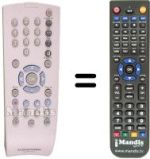 Télécommande équivalente Grundig GV-3143 HIFI