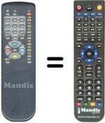 Replacement remote control Hypson HY 36 LSI