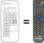 Replacement remote control 75 2462