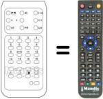 Replacement remote control IR 16 PROGR