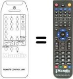 Replacement remote control Clatronic CTV 207 PS