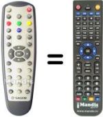 Télécommande équivalente Sagem ITD 65 (ver. 2)