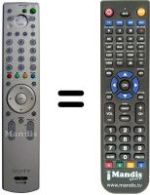 Télécommande équivalente Sony KE-P42 XS1