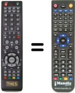 Télécommande équivalente THES LTW 15W80KL