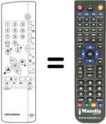 Télécommande équivalente Grundig M 95-115 / 9 IDTV