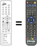 Télécommande équivalente MECATRON 6303