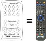 Télécommande équivalente MECATRON 6705