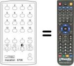Gleichwertige Fernbedienung MECATRON 6709