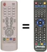 Replacement remote control MF 59-00242 B