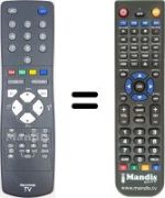 Replacement remote control JVC AV 29 QT4SU
