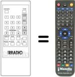 Télécommande équivalente MV 213
