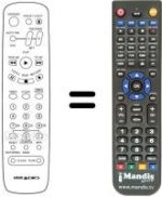 Télécommande équivalente MV 214