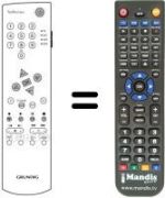 Replacement remote control Grundig PLANATRON 2 PW 110-520 / 9